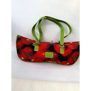 Dolce & Gabbana Floral Canvas Handbag w Leather Straps